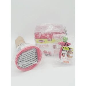 NEW Set Chef'n Strawberry Bramble Basket Slicester Slicer StemGem Huller QVC